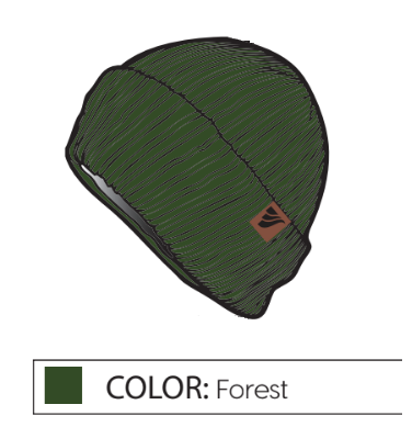 HWS Merino Wool Toque - Forest Green (Medium Rib)