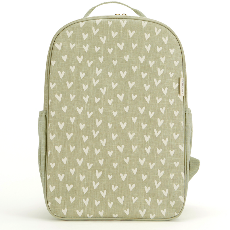 Little Hearts Sage Backpack - Grade School