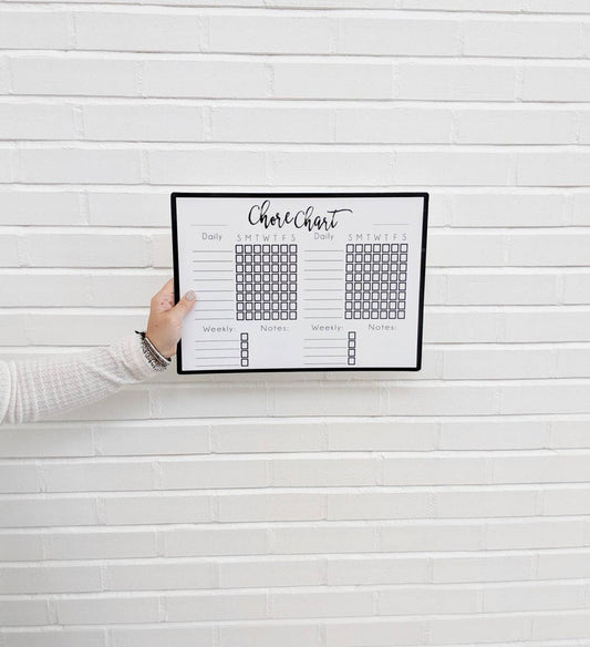 Chore Chart Whiteboard - Double