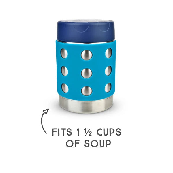 Lunchbots 12oz Tall Thermal Food Container - Aqua Dots