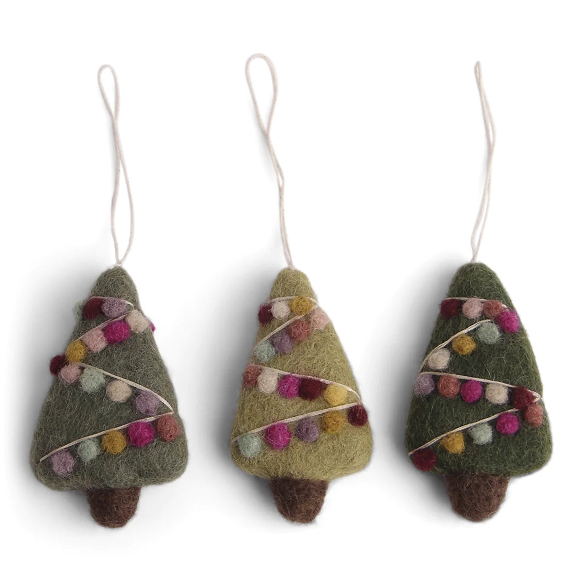 Mini Christmas Trees - Christmas Ornaments (Set of 3)