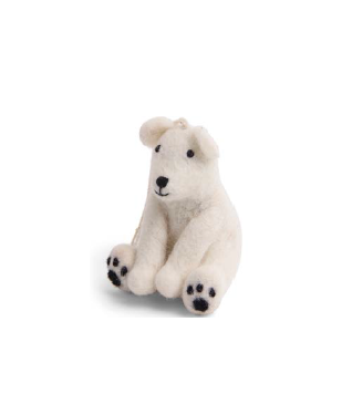 Polar Bear Sitting - 7cm
