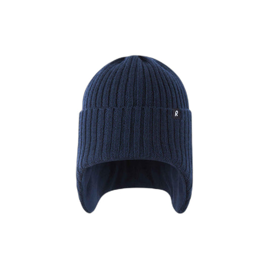 Kids' Merino Wool Beanie Mystinen - Navy