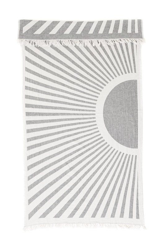 The Sun Flare Towel - Granite