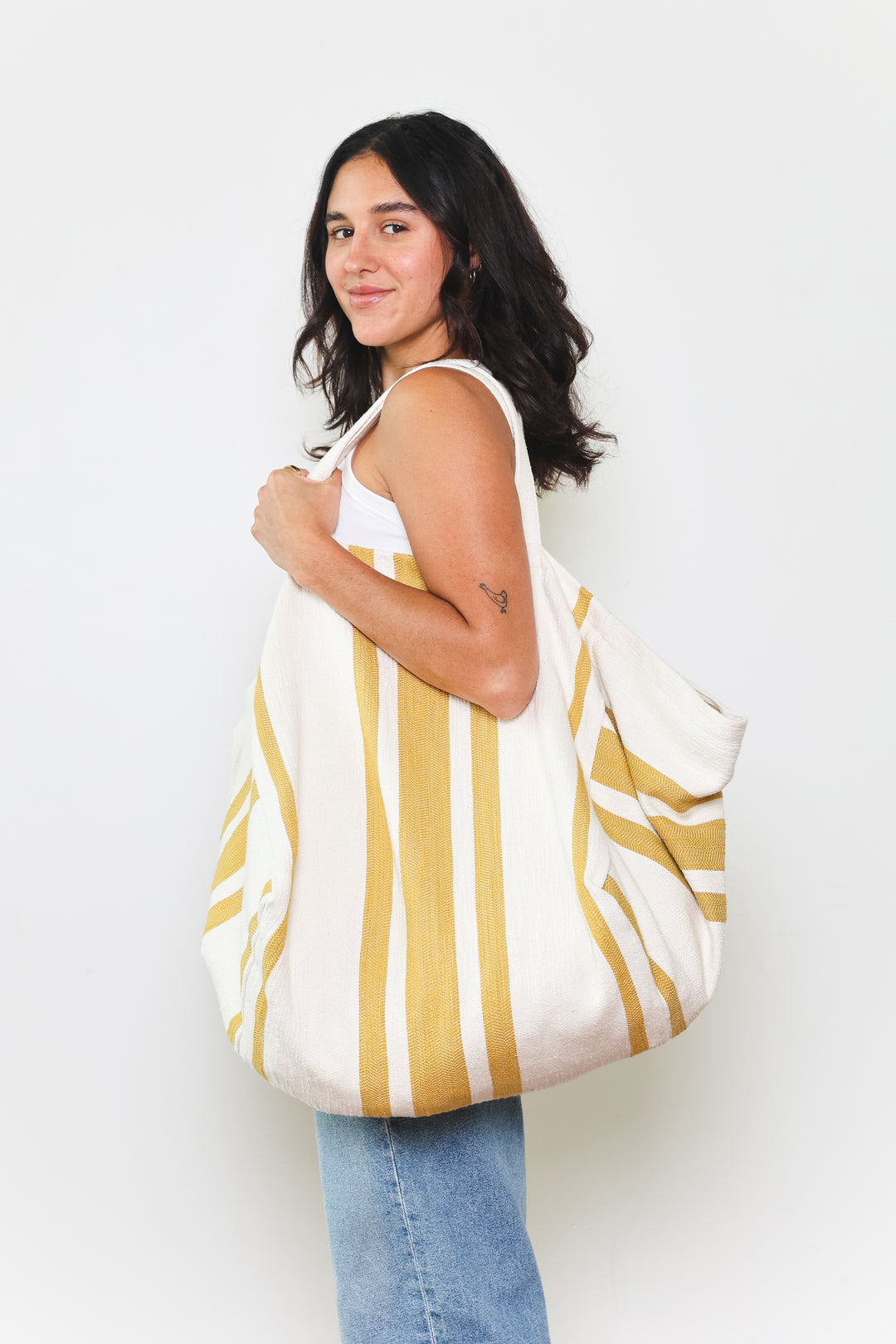 The Rey Tote Bag - Gold
