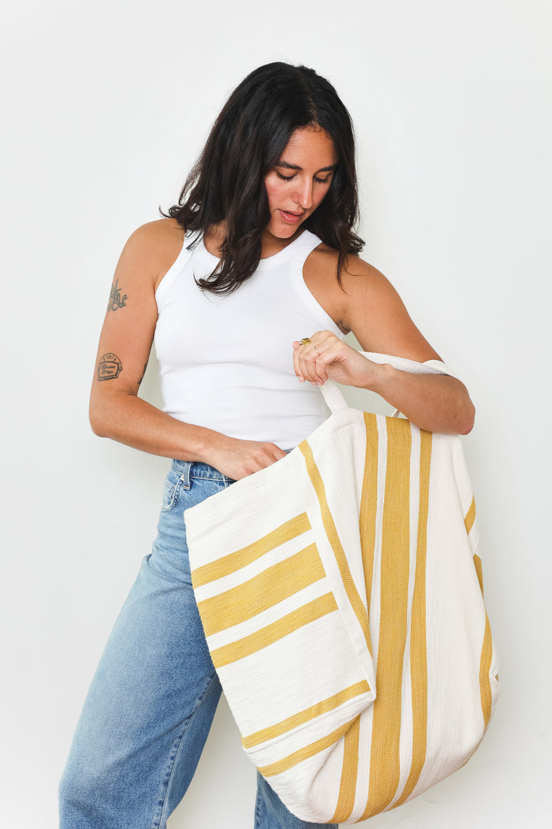 The Rey Tote Bag - Gold